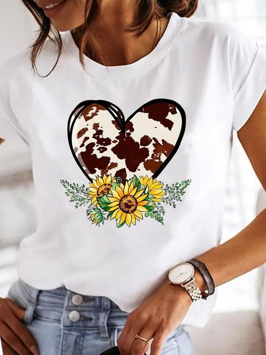 Tricou Heart and Flower