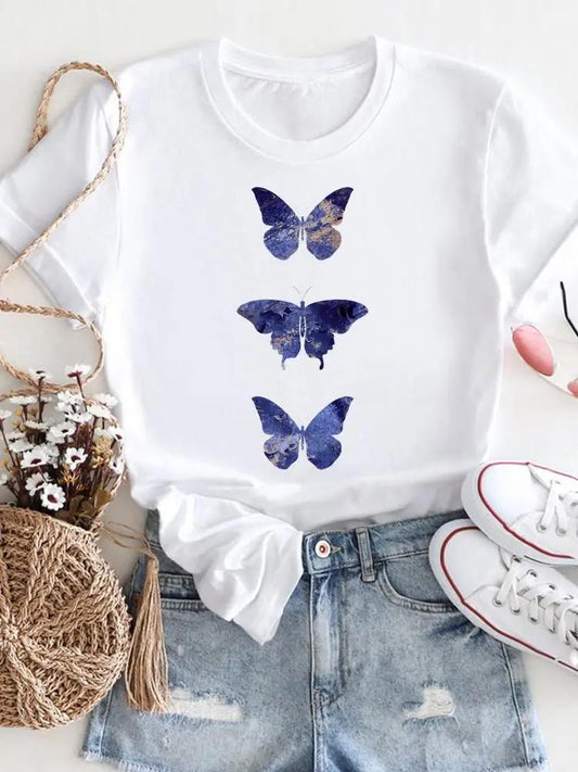 Tricou 3 blue Butterflies