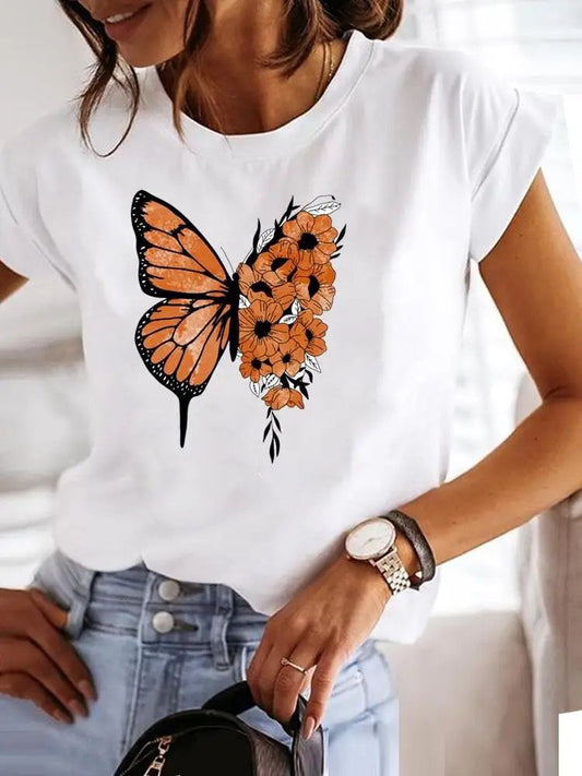 Tricou Orange Butterfly