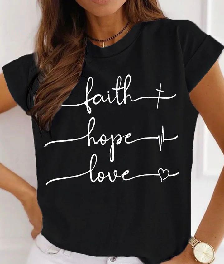 Tricou Black Faith