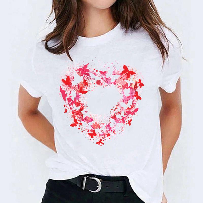 Tricou Red Heart Butterfly