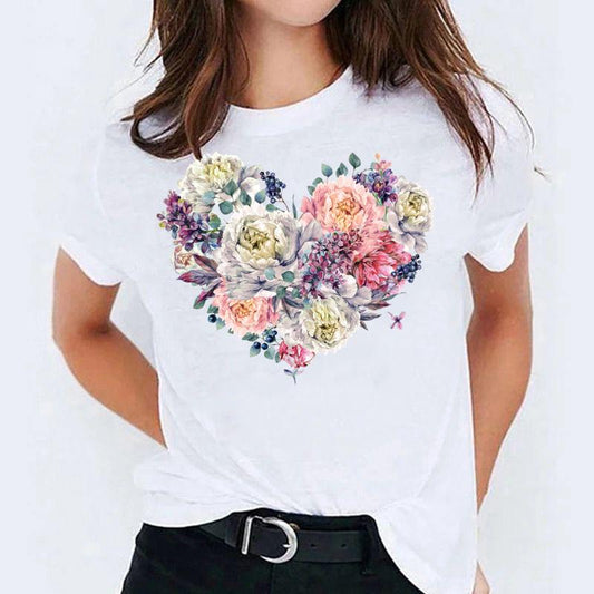 Tricou Heart Flowers