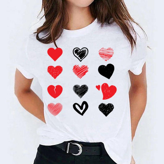 Tricou Red and Black Heart