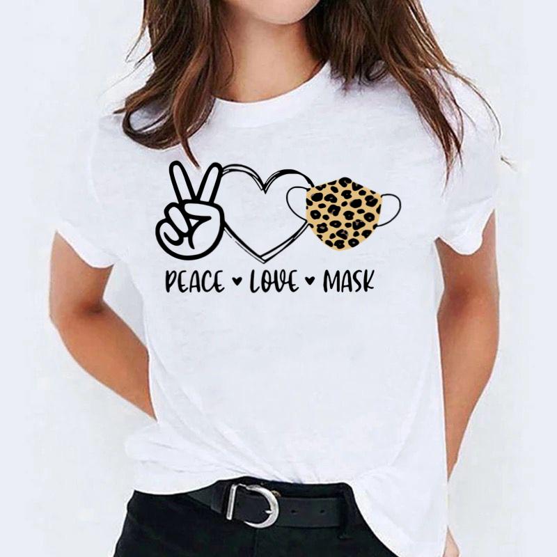 Tricou Peace Love Mask