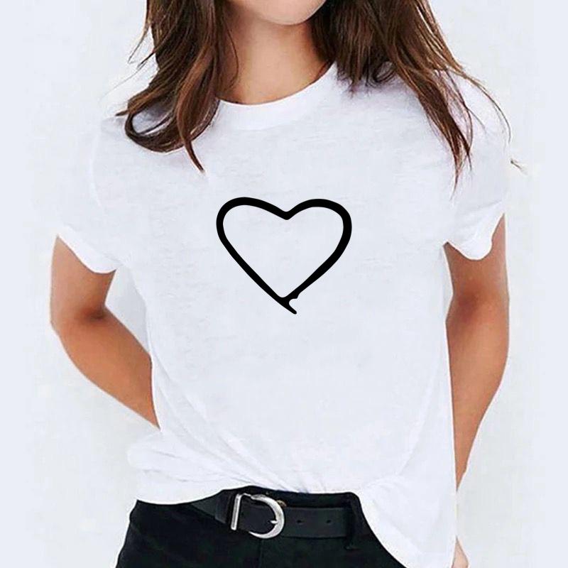 Tricou White Heart