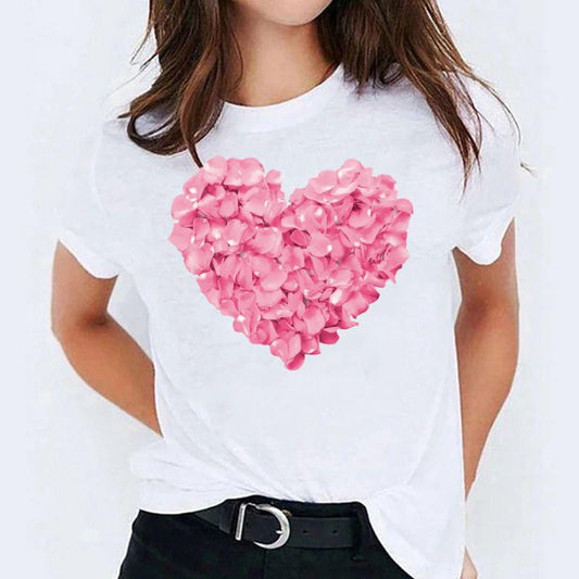 Tricou roz heart