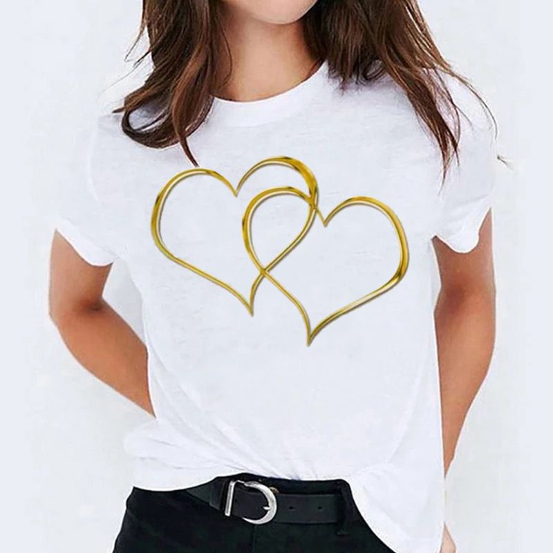 Tricou 2 Gold Heart