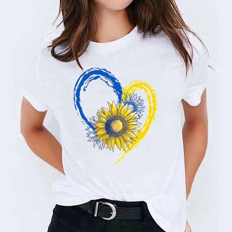 Tricou Blue Yellow Heart