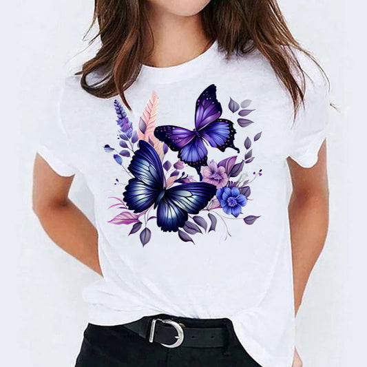 Tricou Blue Butterflies