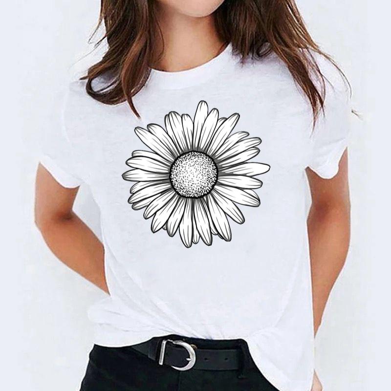 Tricou White Flower 2