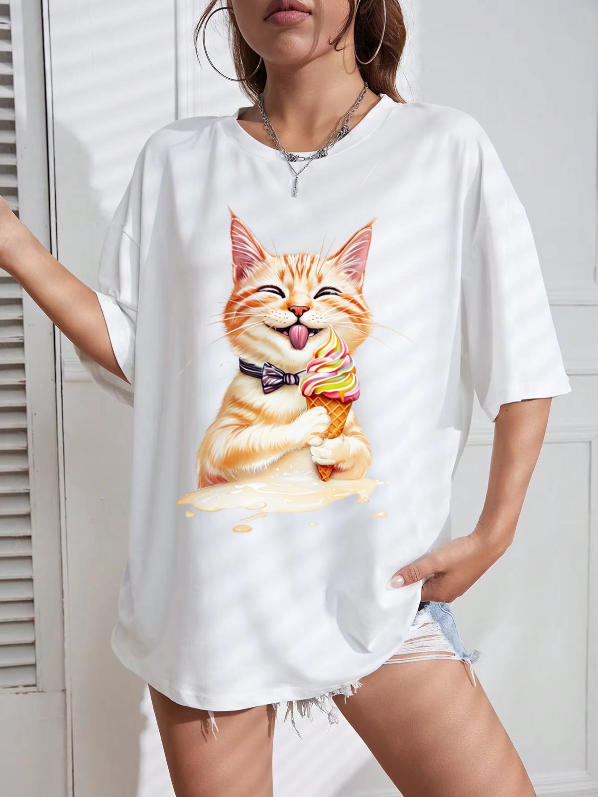 Tricou Oversize Cat