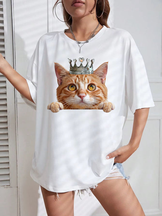 Tricou Oversize Princess Cat