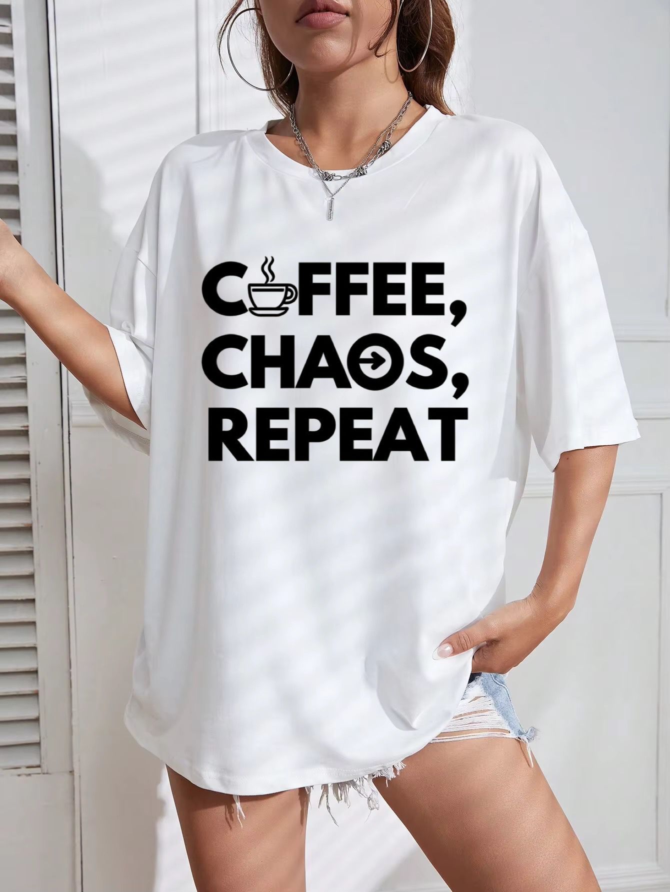 Tricou Oversize Coffee