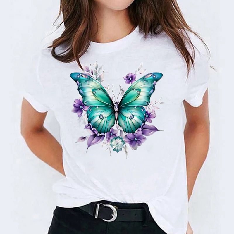 Tricou Butterfly Blue-Mov