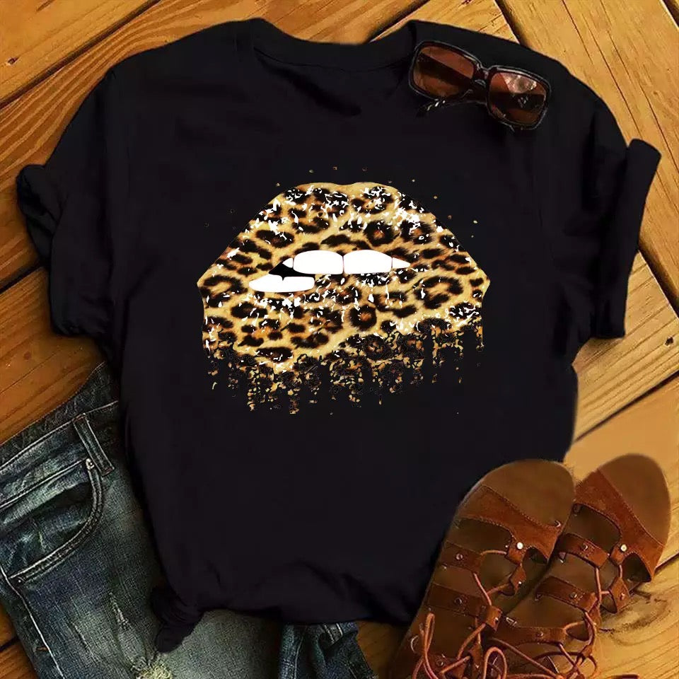 Tricou Kiss Gold on Black (6592485687480)