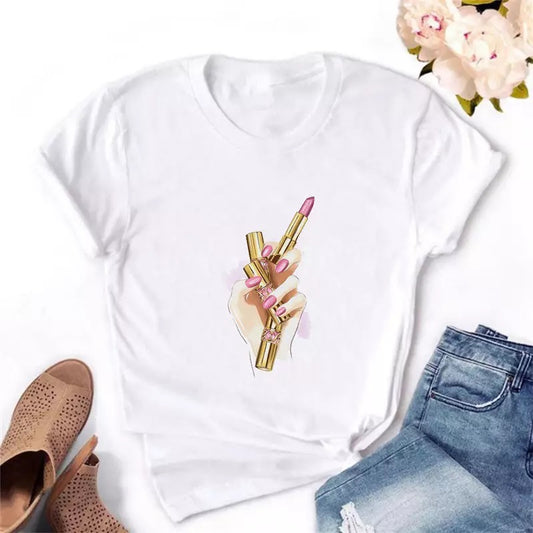 Tricou Gold Lipstick (6599893319864)