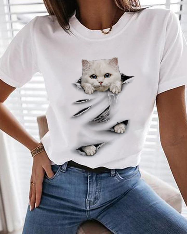 Tricou White Cat 4 (6909383344312)