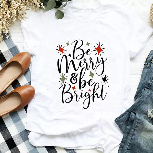 Tricou Be Merry Be Bright (6875465220280)