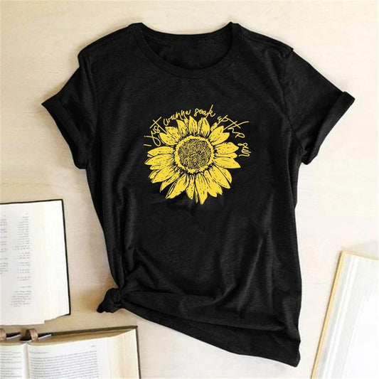 Tricou Negru Yellow Flower (6893194543288)