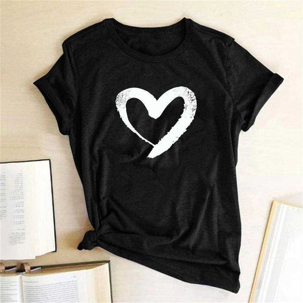 Tricou Negru Heart (6893204144312)