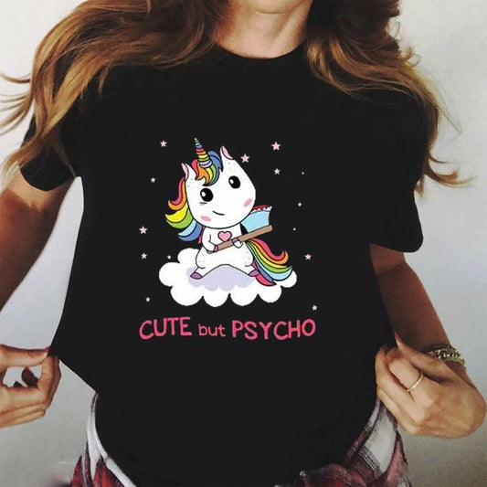 Tricou Cute but Psycho (6892618121400)