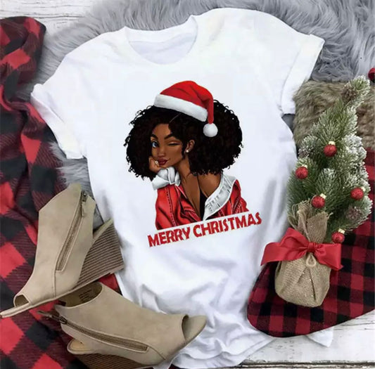 Tricou Girl Merry Christmas (6953494380728)