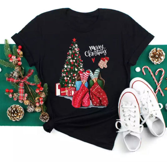 Tricou Negru Christmas (6953493233848)