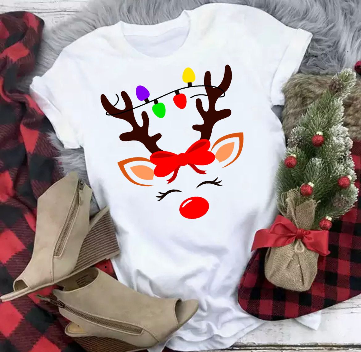 Tricou Cute For Christmas (7489454473434)