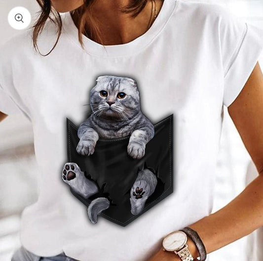 Tricou Cat Pocket 7 (7773393322202)