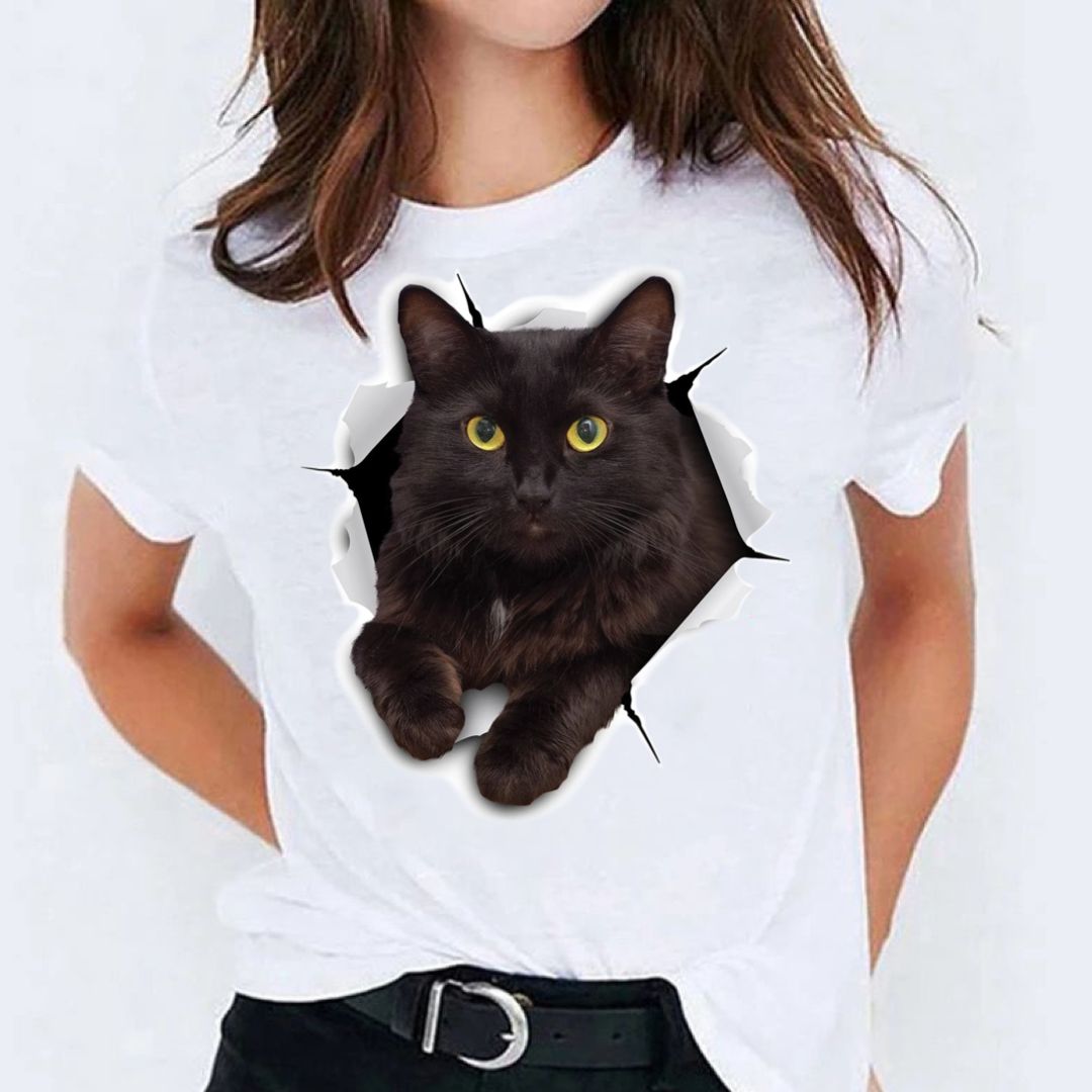 Tricou Cute Cat (6584097833144)