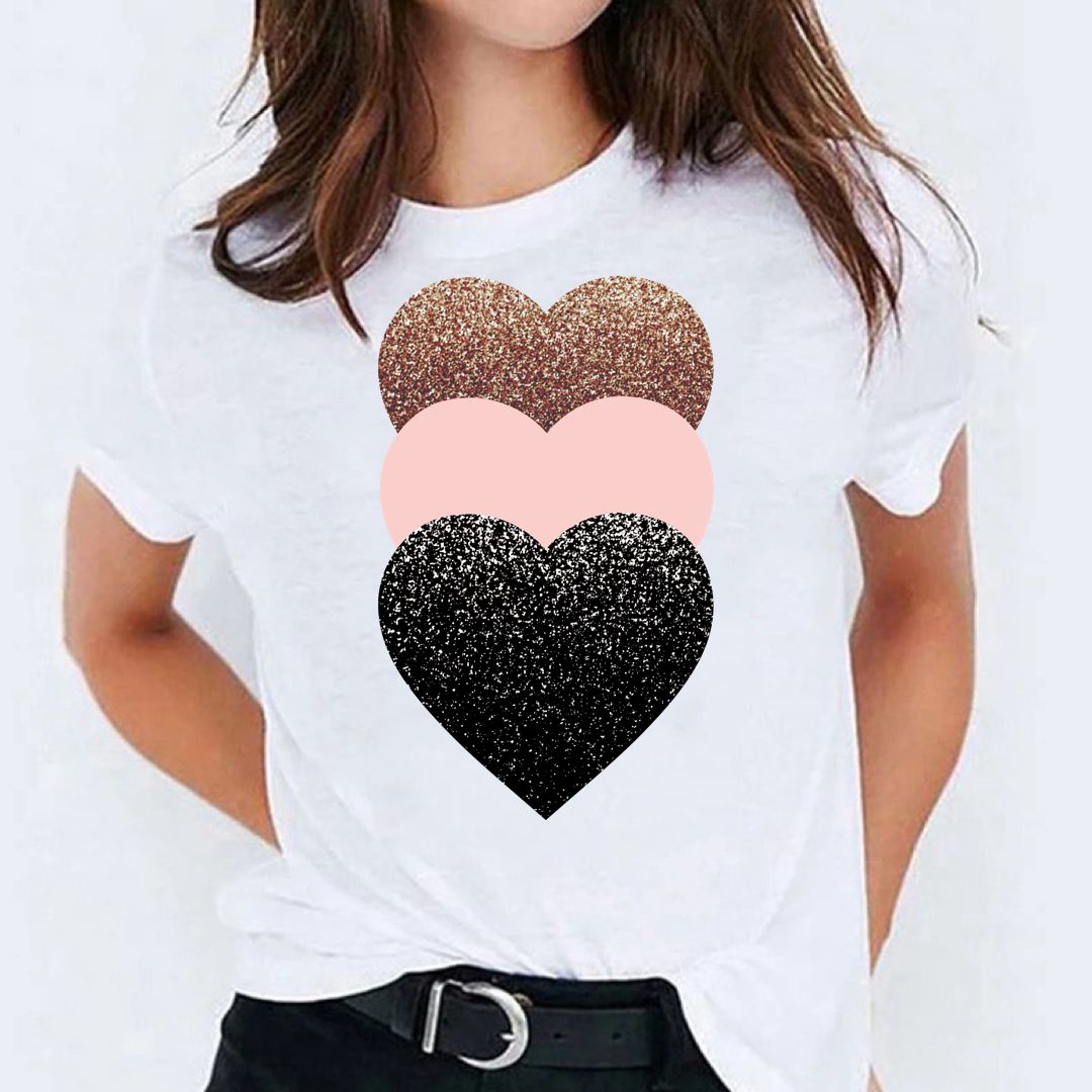 Tricou 3 x Heart (6584059232440)