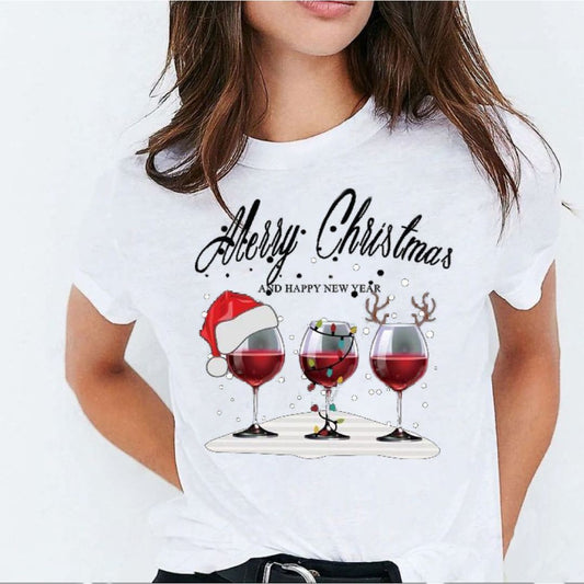 Tricou White Merry Christmas