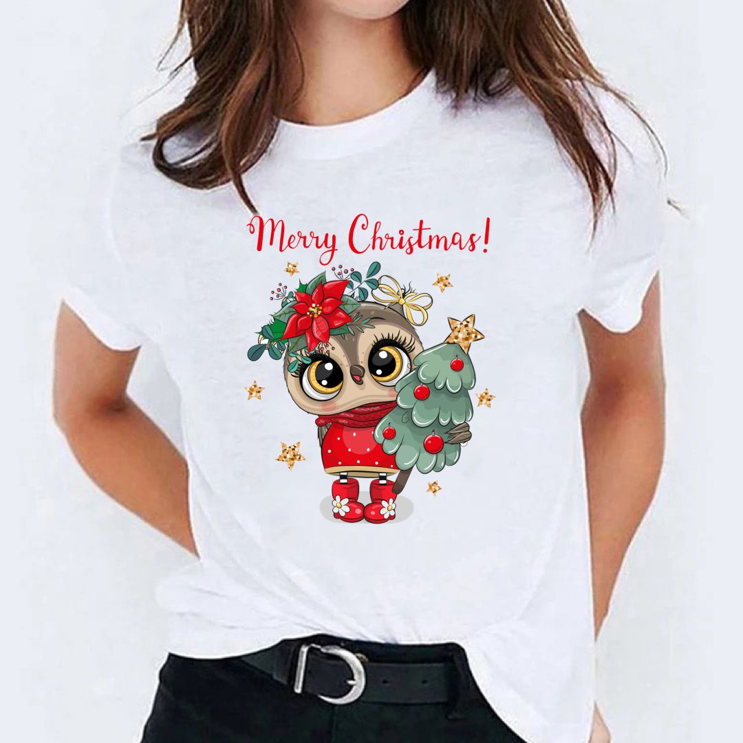 Tricou Merry Christmas Red