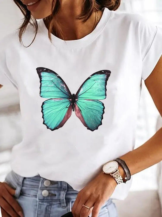 Tricou Nice Blue Butterfly