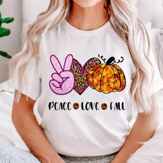 Tricou Peace Love Fall (6907160133816)