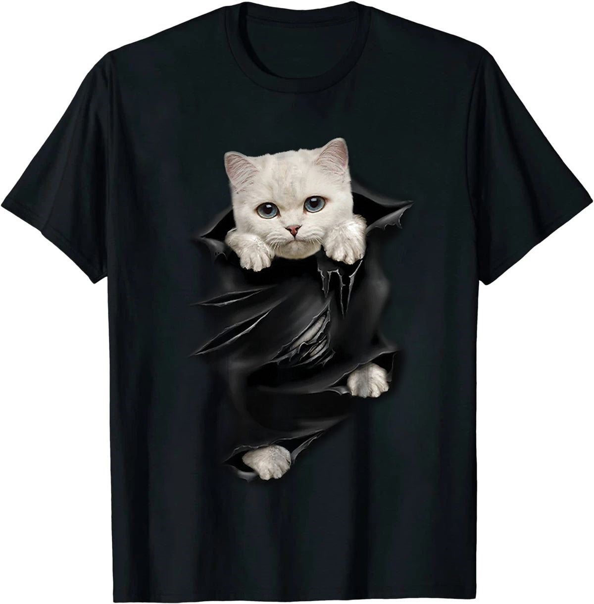 Tricou White Nice Cat (6909379608760)